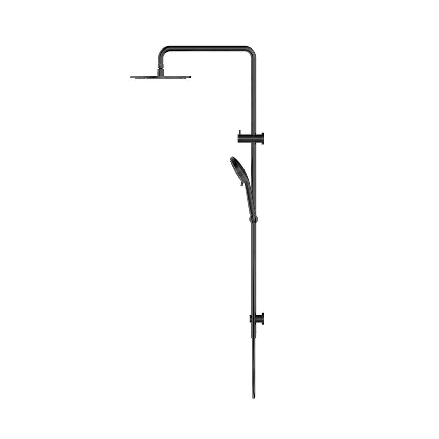 Nero Round Twin Shower Gun Metal Shower Nero
