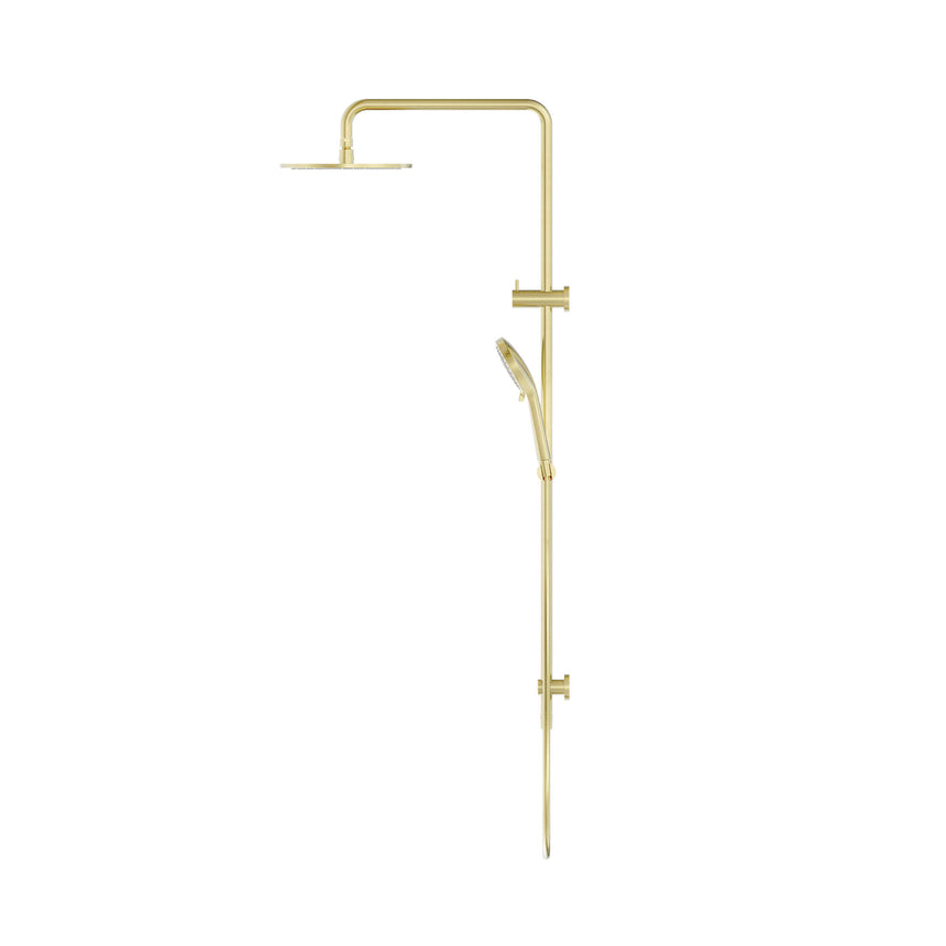 Nero Round Twin Shower Brushed Gold Shower Nero