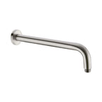 Nero Round Shower Arm 500mm Length Brushed Nickel