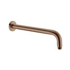 Nero Round Shower Arm 500mm Length Brushed Bronze
