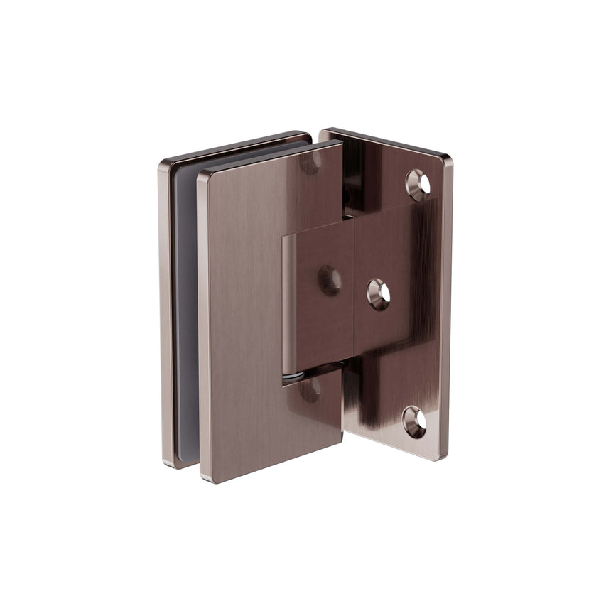 Nero 90 Degree Glass To Wall Shower Hinge 10mm Glass Brushed Bronze Other Accessories Nero Default Title