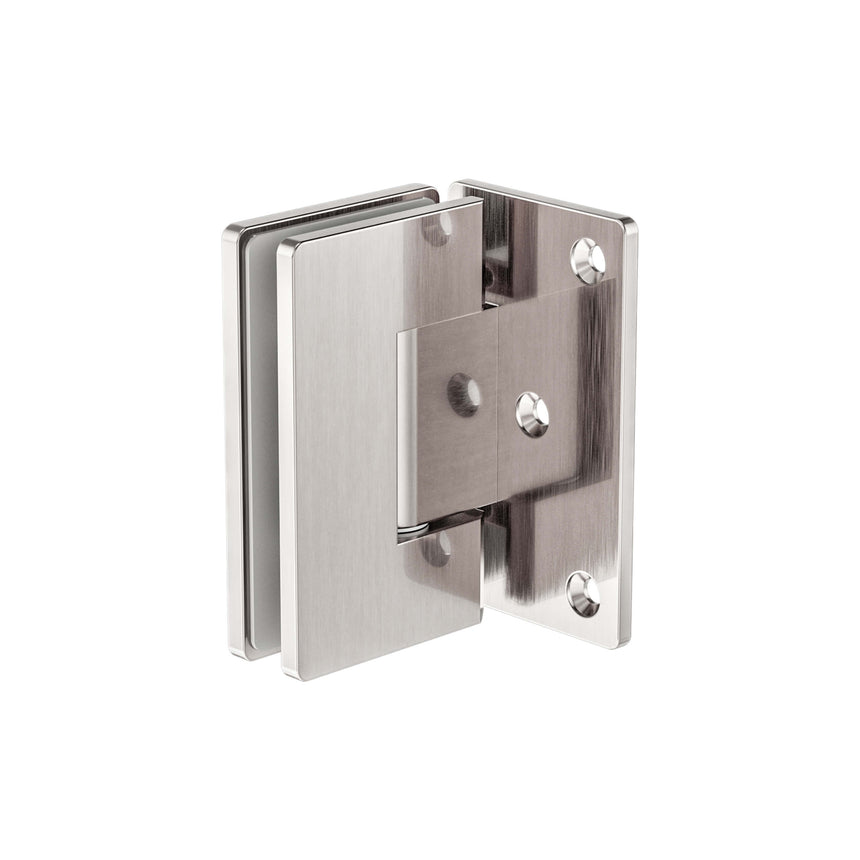 Nero 90 Degree Glass To Wall Shower Hinge 10mm Glass Brushed Nickel Other Accessories Nero Default Title