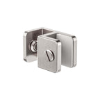 Nero Over-Panel Glass To Glass Fitting 10mm Glass Brushed Nickel