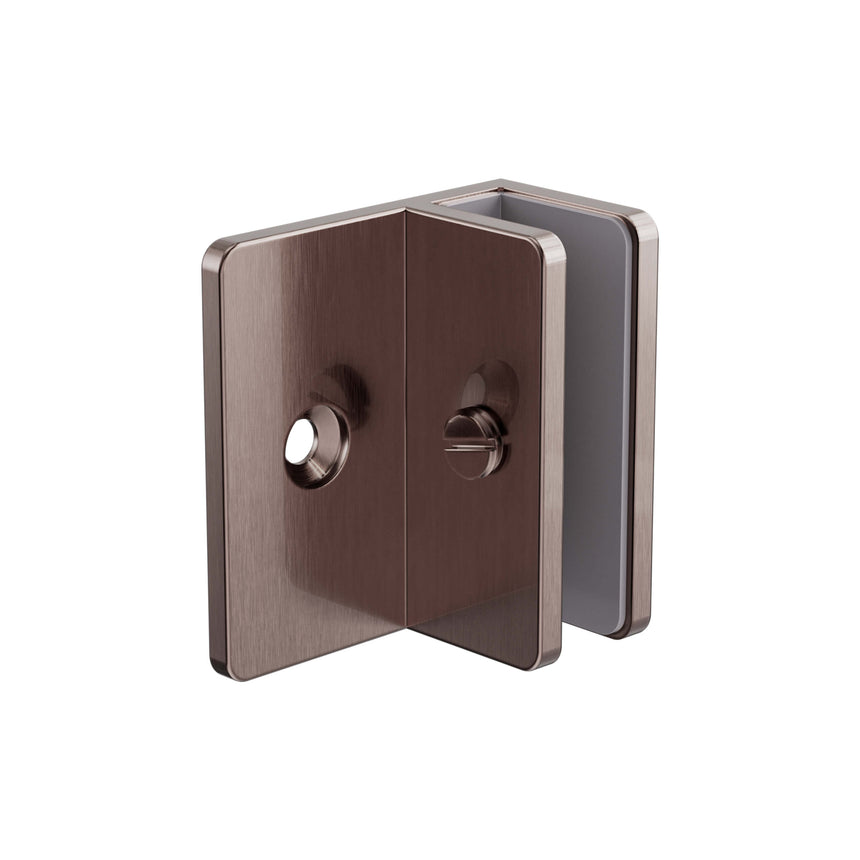 Nero Shower F Bracket 10mm Glass Brushed Bronze Other Accessories Nero Default Title