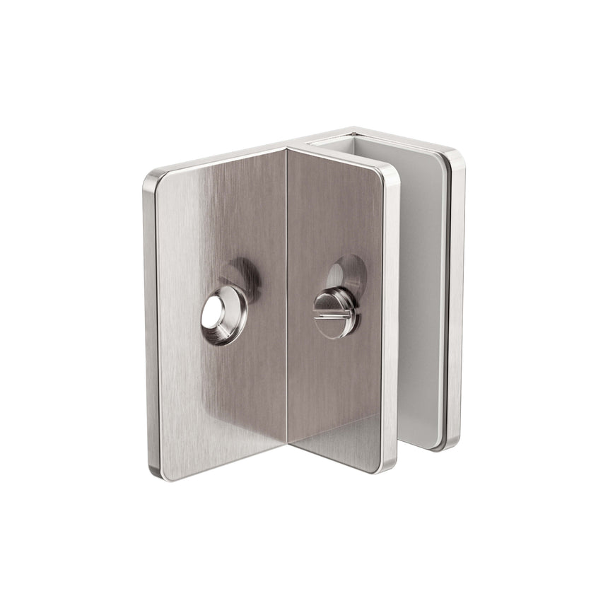 Nero Shower F Bracket 10mm Glass Brushed Nickel Other Accessories Nero Default Title