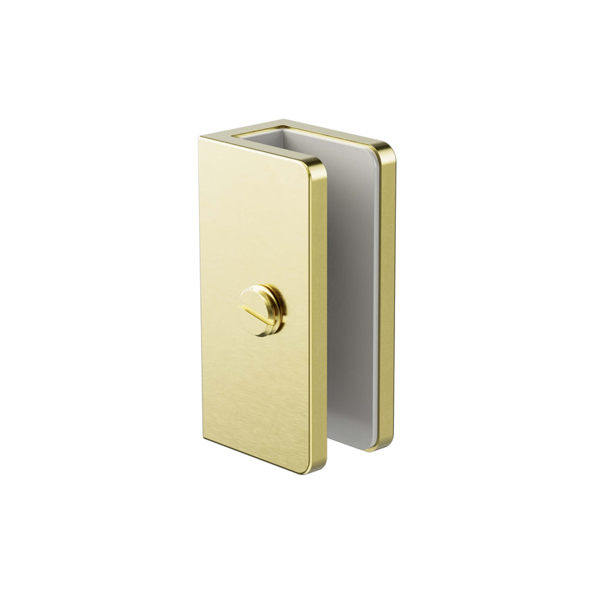 Nero Shower U Bracket 10mm Glass Brushed Gold Other Accessories Nero Default Title