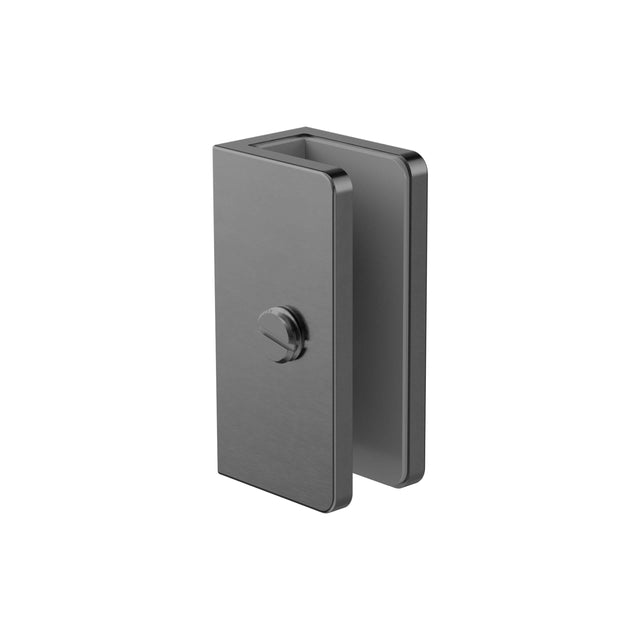 Nero Shower U Bracket 10mm Glass Gun Metal Other Accessories Nero Default Title