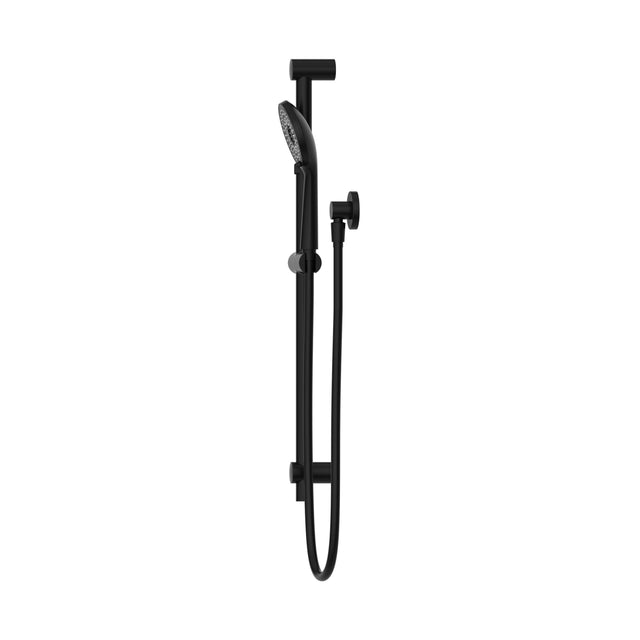 Nero Round Metal Project Shower Rail 4 Star Rating Matte Black Shower Nero Default Title