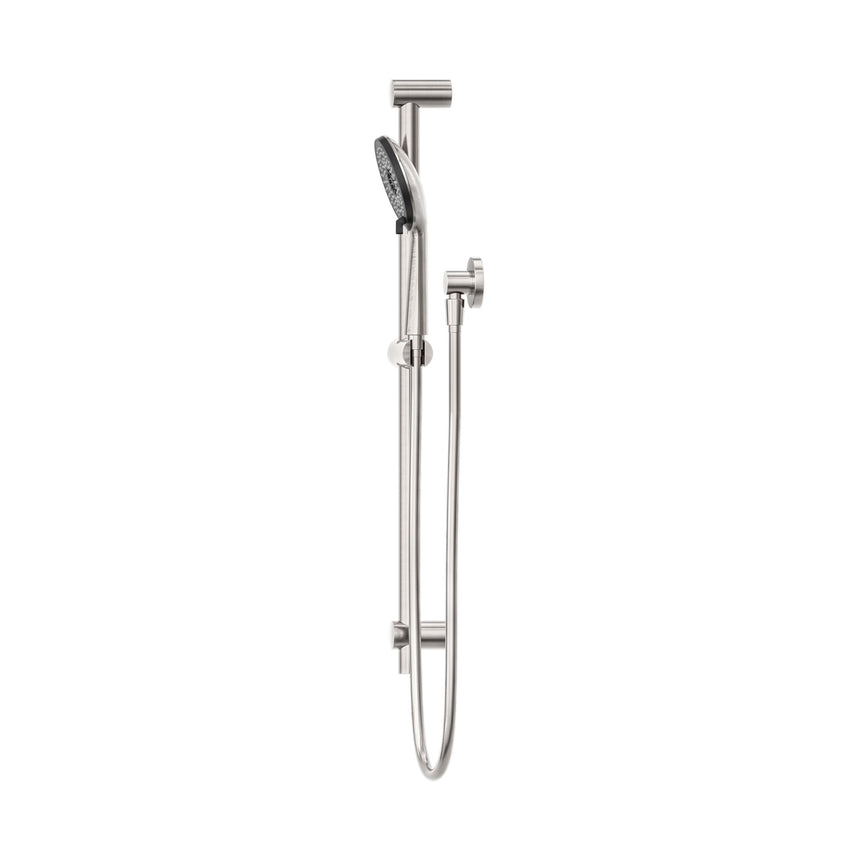 Nero Round Metal Project Shower Rail 4 Star Rating Brushed Nickel Shower Nero