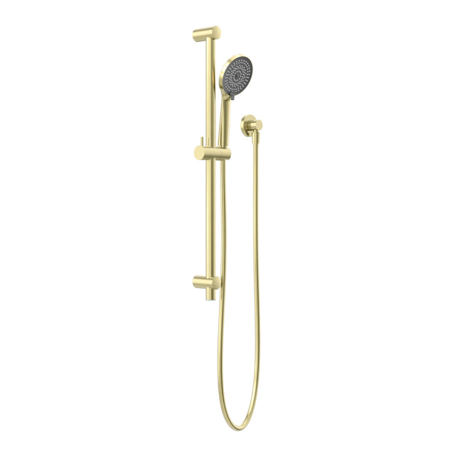 Nero Round Metal Project Shower Rail 4 Star Rating Brushed Gold Shower Nero Default Title