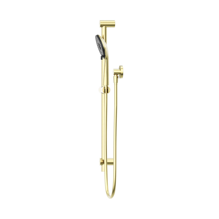 Nero Round Metal Project Shower Rail 4 Star Rating Brushed Gold Shower Nero