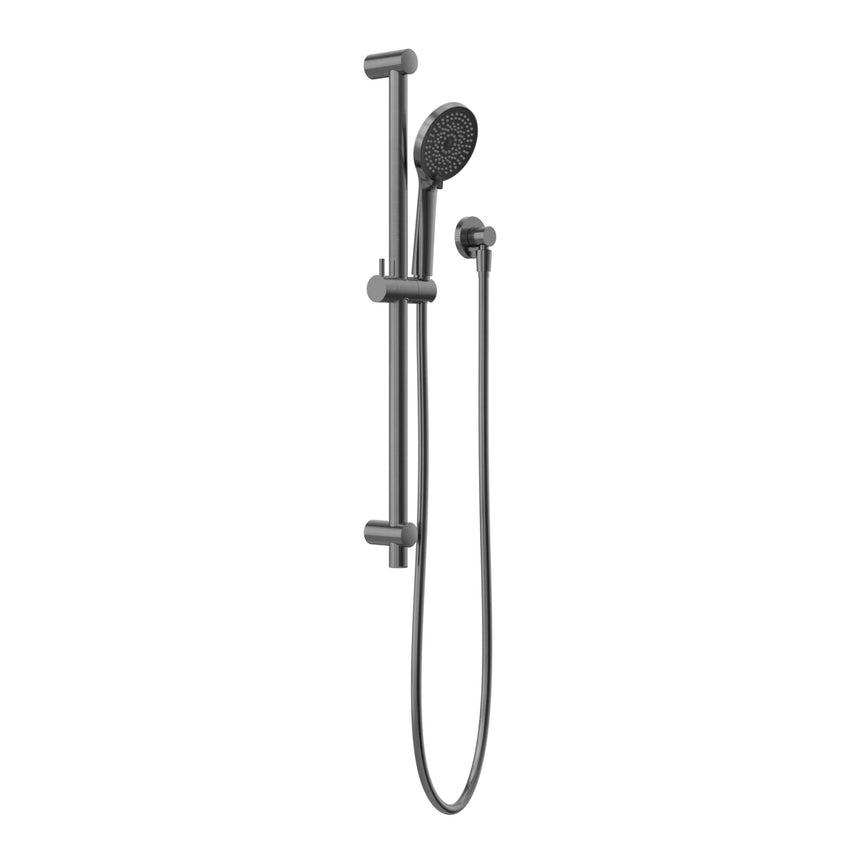 Nero Round Metal Project Shower Rail 4 Star Rating Gun Metal Shower Nero Default Title
