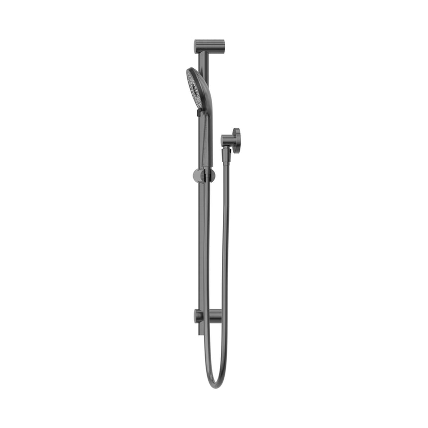 Nero Round Metal Project Shower Rail 4 Star Rating Gun Metal Shower Nero