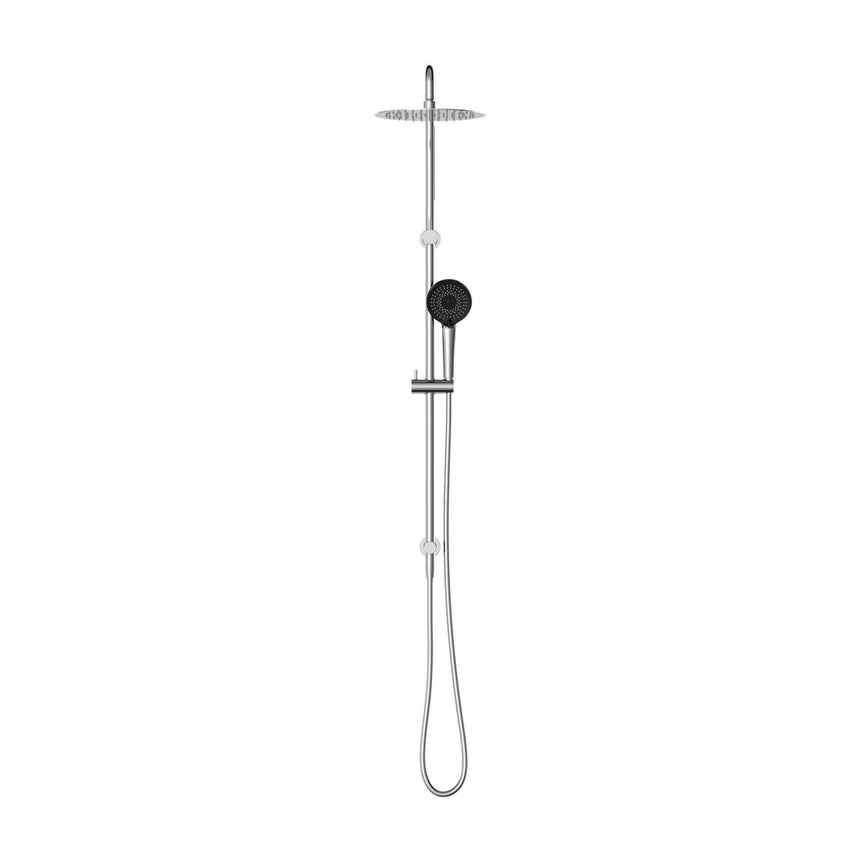 Nero Round Project Twin Shower 4 Star Rating Chrome Shower Nero