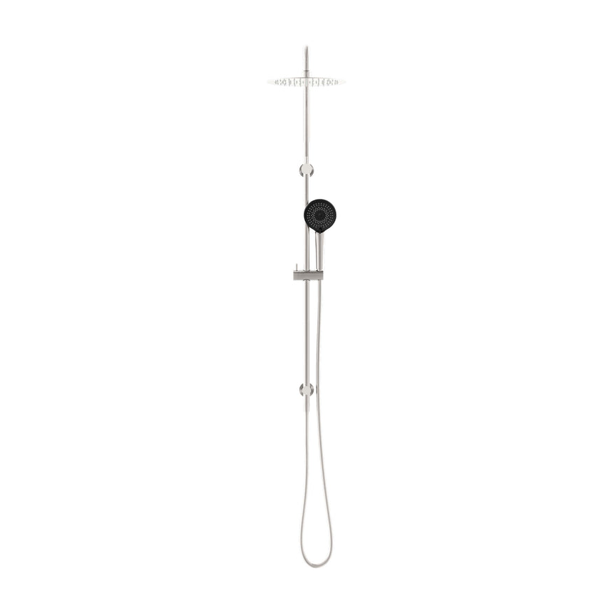 Nero Round Project Twin Shower 4 Star Rating Brushed Nickel Shower Nero