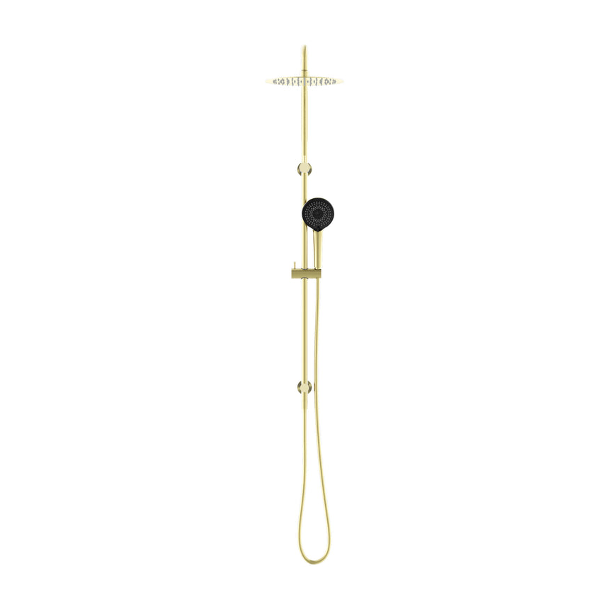 Nero Round Project Twin Shower 4 Star Rating Brushed Gold Shower Nero