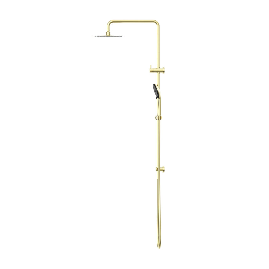 Nero Round Project Twin Shower 4 Star Rating Brushed Gold Shower Nero