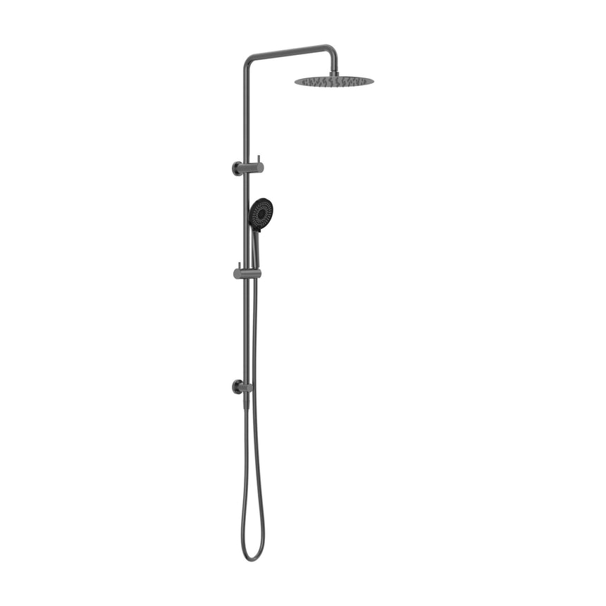 Nero Round Project Twin Shower 4 Star Rating Gun Metal Shower Nero