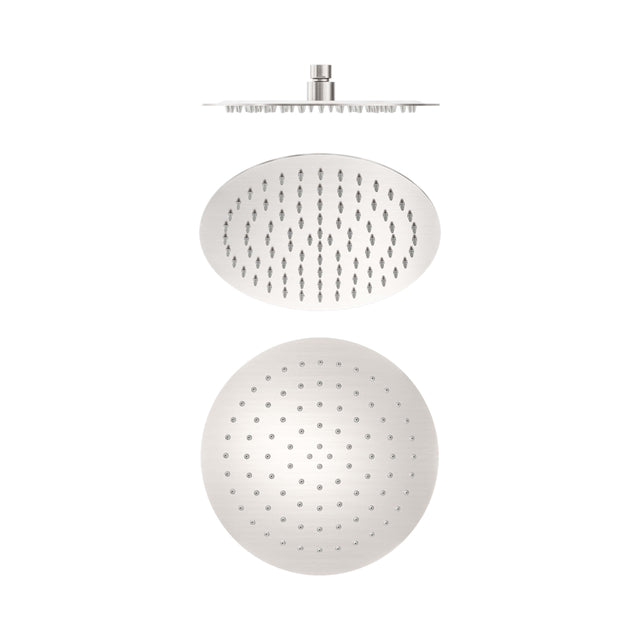 Nero 250mm Round Stainless Steel Shower Head 4 Star Rating Brushed Nickel Shower Nero Default Title