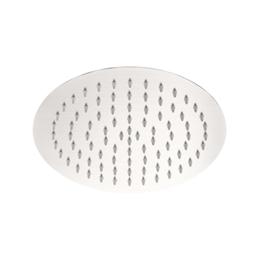 Nero 250mm Round Stainless Steel Shower Head 4 Star Rating Brushed Nickel Shower Nero