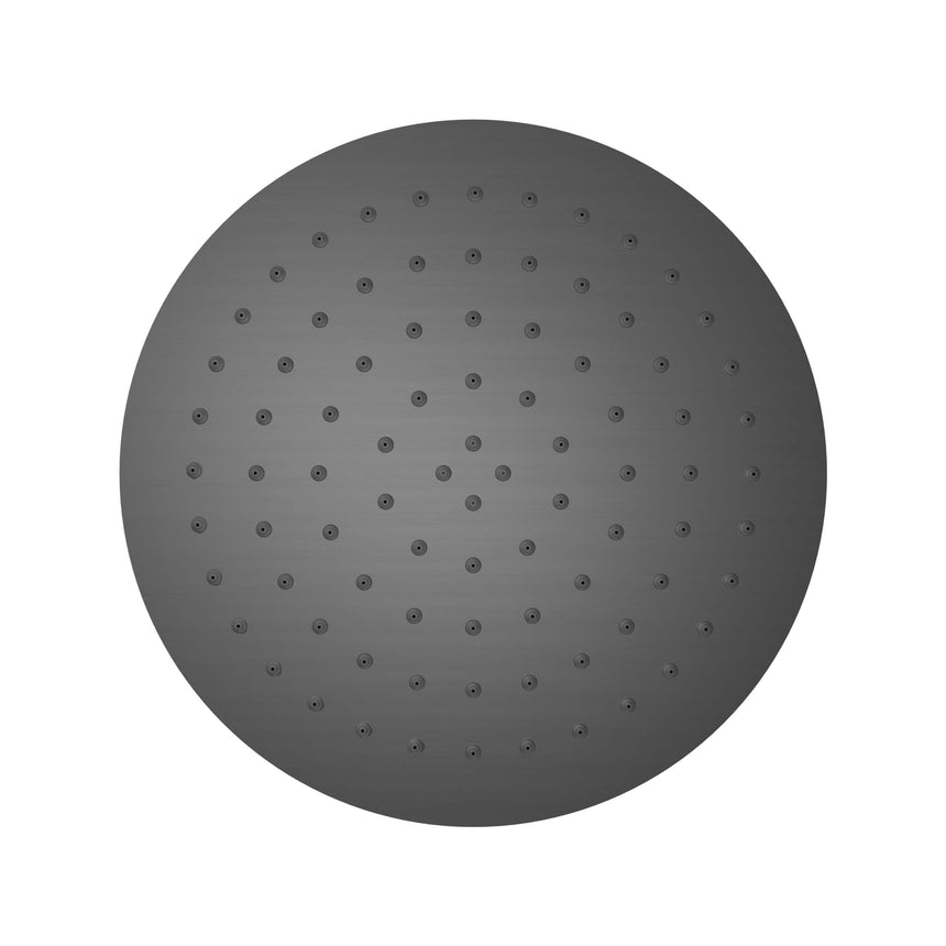 Nero 250mm Round Stainless Steel Shower Head 4 Star Rating Gun Metal Shower Nero