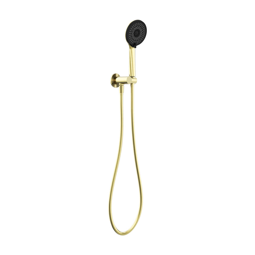 Nero Project Round Shower On Bracket 4 Star Rating Brushed Gold Shower Nero Default Title