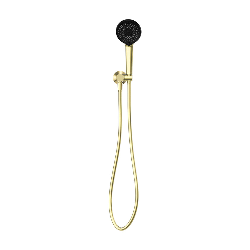 Nero Project Round Shower On Bracket 4 Star Rating Brushed Gold Shower Nero
