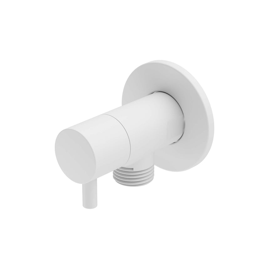 Nero Mini Cistern Stop Matte White Tapware Nero Default Title