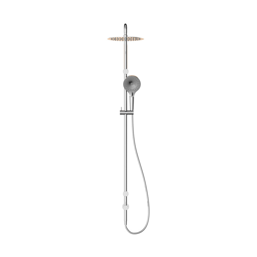 Nero Mecca Care 25mm Grab Rail 900mm Twin Shower Set Chrome Shower Nero