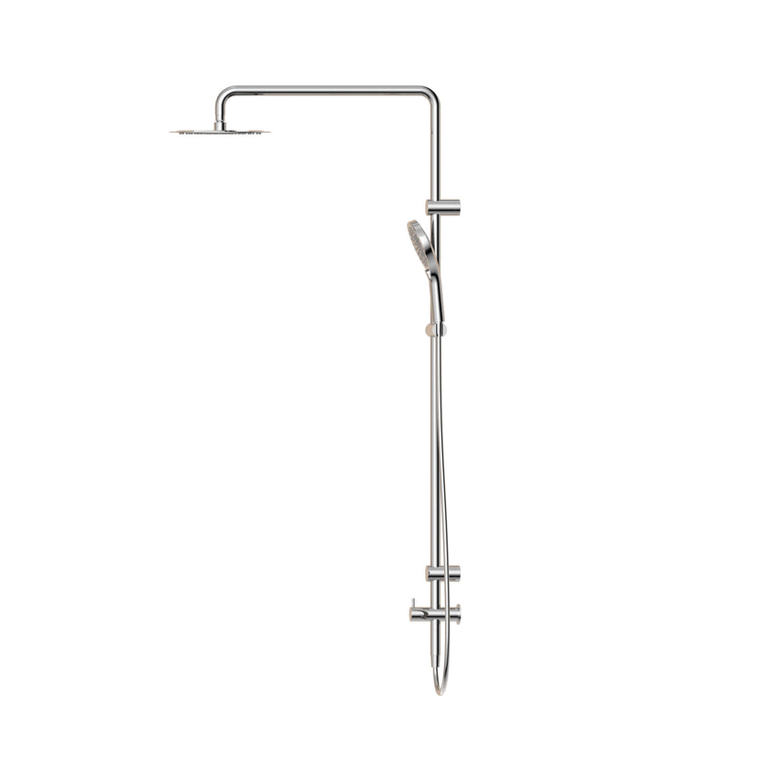 Nero Mecca Care 25mm Grab Rail 900mm Twin Shower Set Chrome Shower Nero