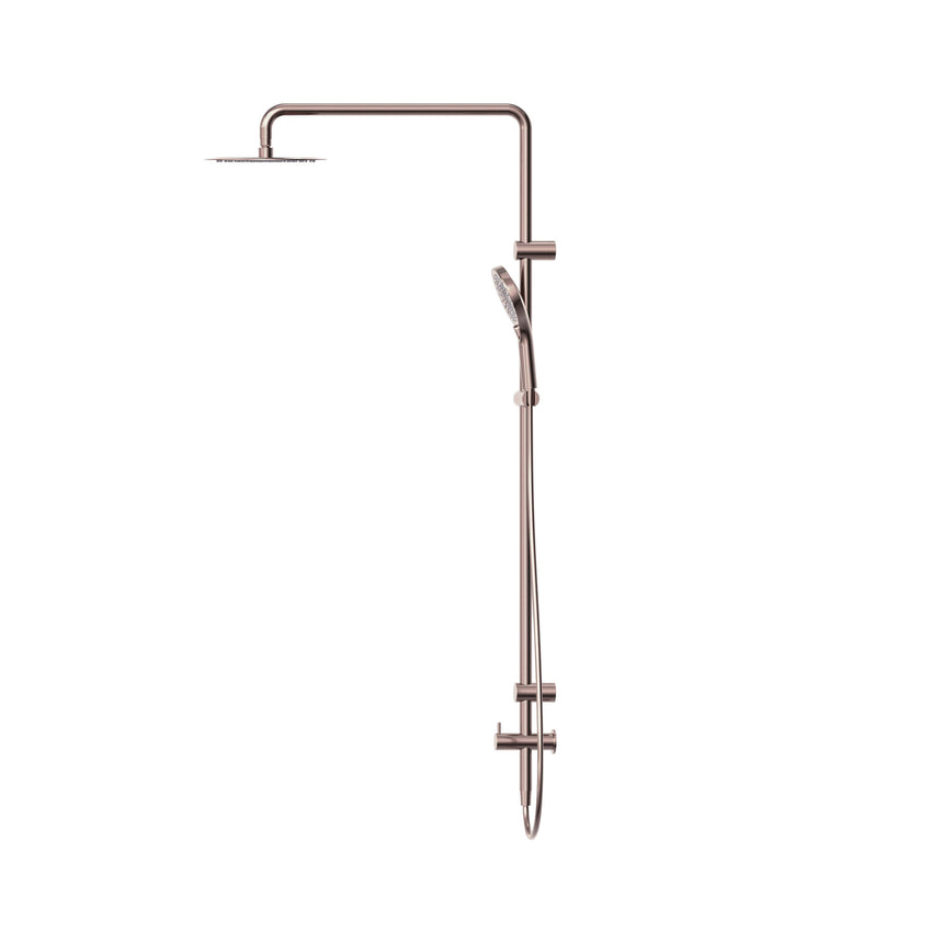Nero Mecca Care 25mm Grab Rail 900mm Twin Shower Set Brushed Bronze Shower Nero