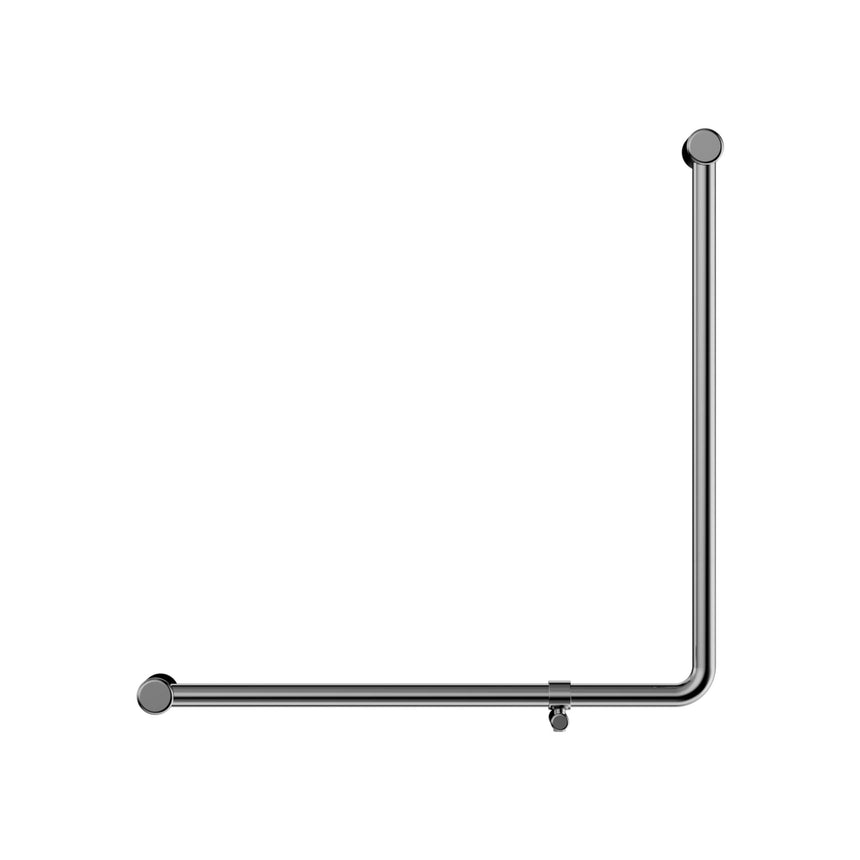 Nero Mecca Care 32mm 90 Degree Bent Tube Grab Rail 750x750mm Chrome Bathroom Accessories Nero