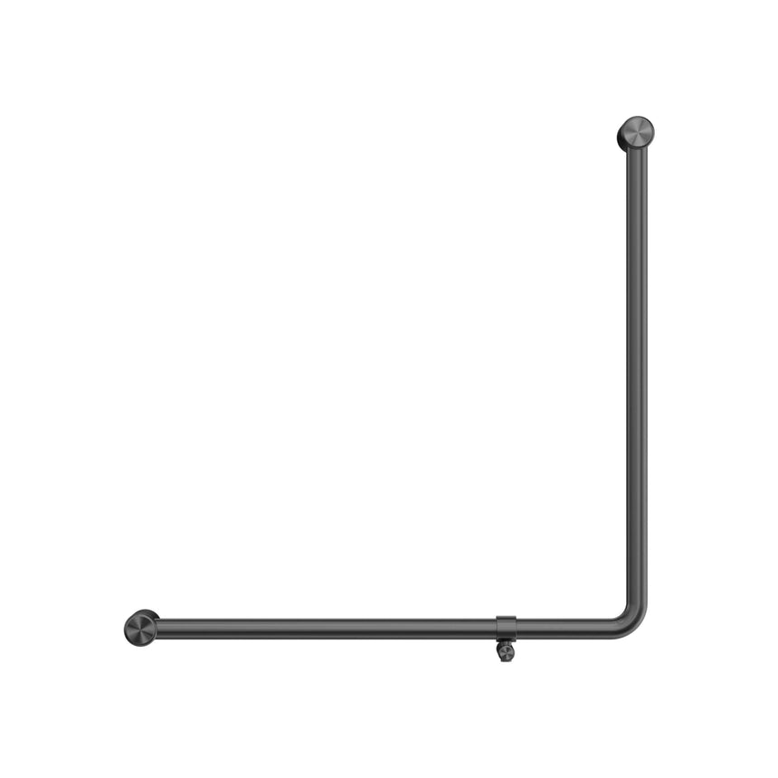 Nero Mecca Care 32mm 90 Degree Bent Tube Grab Rail 750x750mm Gun Metal Bathroom Accessories Nero
