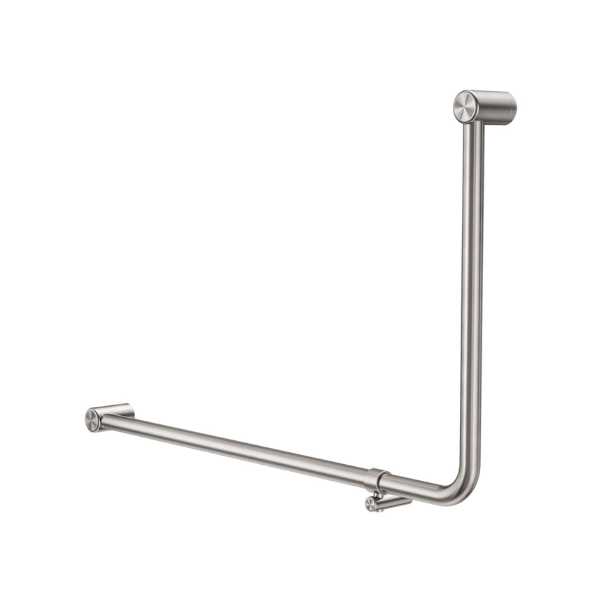 Nero Mecca Care 32mm Dda 90 Degree Bent Tube Grab Rail 600x1000mm Brushed Nickel Bathroom Accessories Nero Default Title
