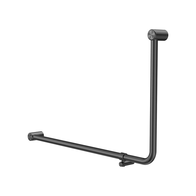 Nero Mecca Care 32mm Dda 90 Degree Bent Tube Grab Rail 600x1000mm Gun Metal Bathroom Accessories Nero Default Title