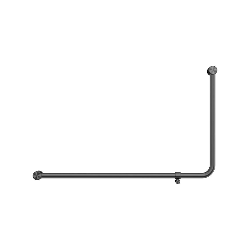 Nero Mecca Care 32mm Dda 90 Degree Bent Tube Grab Rail 600x1000mm Gun Metal Bathroom Accessories Nero
