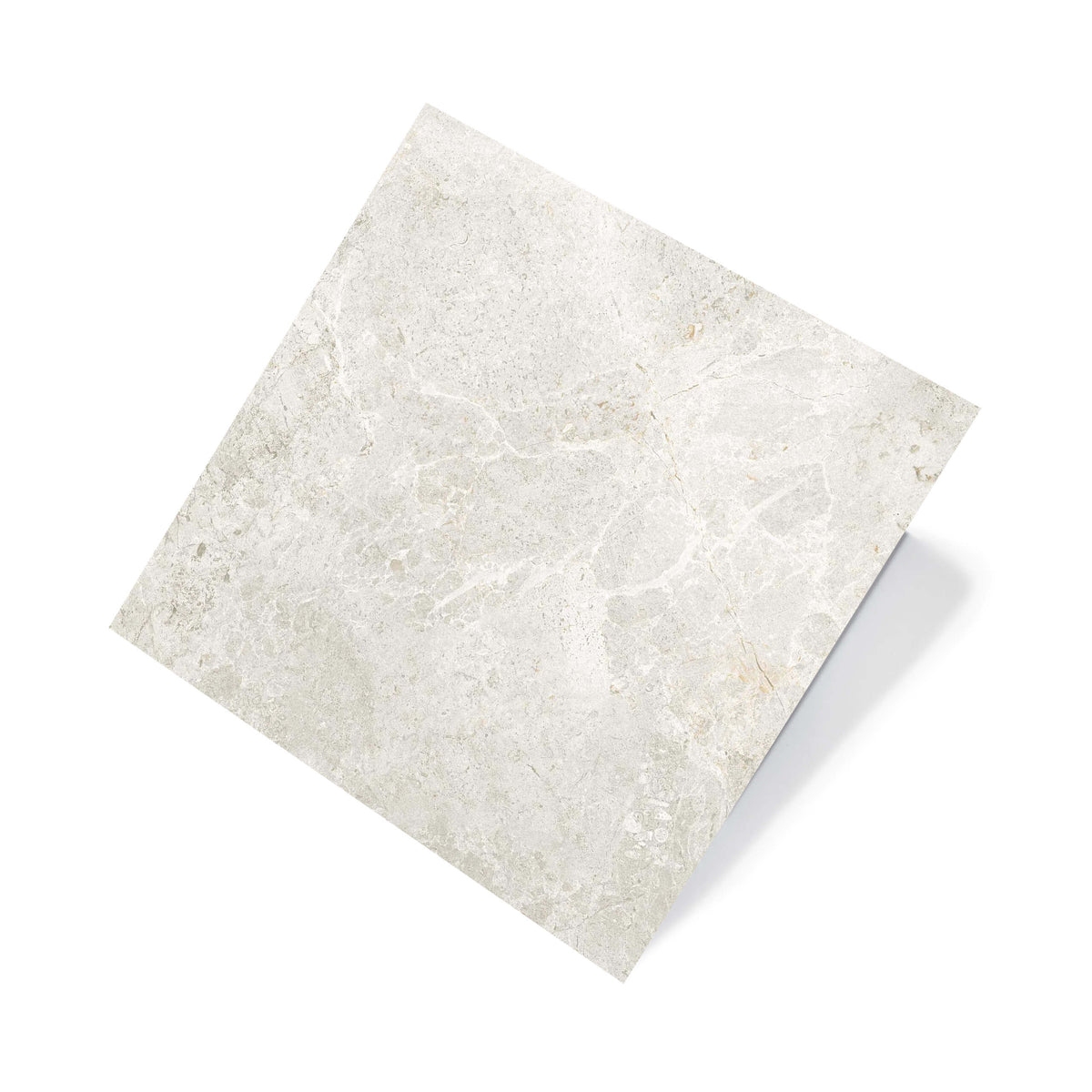Cosmic 600x600mm grip chalk stone-look porcelain tile by Tilemall with textured surface and natural veining