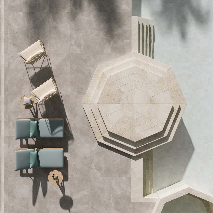 Cosmic 600x300 Matt Silver Stone Look Tiles Tilemall