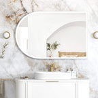 Archie Metal Frame LED Mirror 1200x800 White