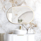Noosa Metal Frame LED Mirror 900x600 Gold