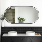 Noosa Metal Frame LED Mirror 1500x750 Black