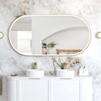 Noosa Metal Frame LED Mirror 1500x750 Gold