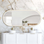 Noosa Metal Frame LED Mirror 1800x750 Gold