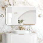 Newport Metal Frame LED Mirror 1200x750 White