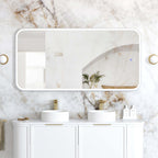 Newport Metal Frame LED Mirror 1500x750 White