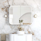Newport Premium LED Shaving Cabinet White