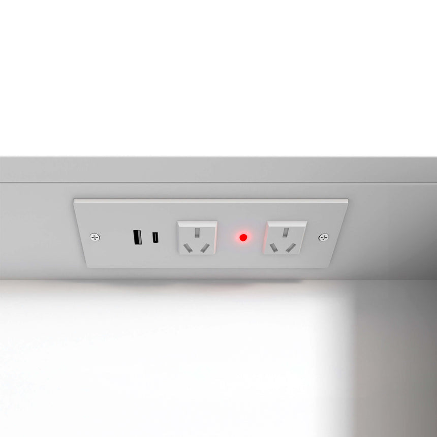 Otti Newport interior electrical panel detail with USB outlets, dual power sockets and red indicator light by Tilemall