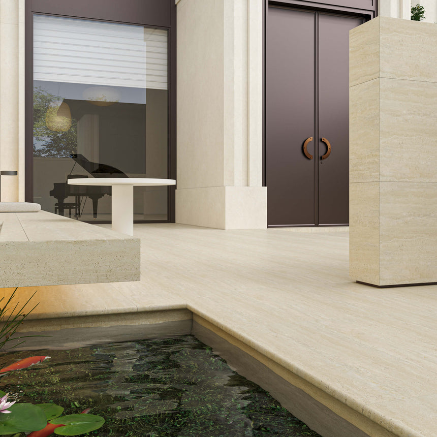 Avoca Bullnose Square Edge 600x400 Grip Sabbia Stone Look Tiles Tilemall