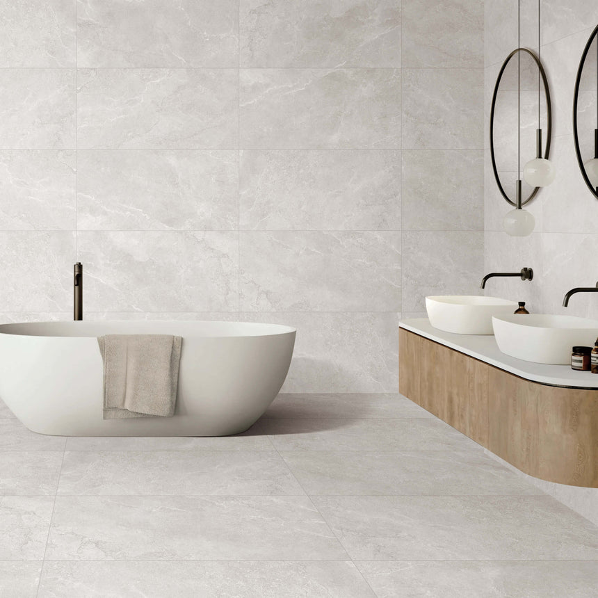 Hamilton 1200x600 Surface Tec Ice Silver Stone Look Tiles Tilemall