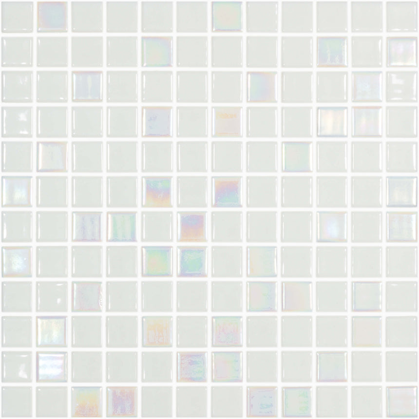 Vidrepur 25x25 Iris White Glass Mosaic Artistic Stone Default Title